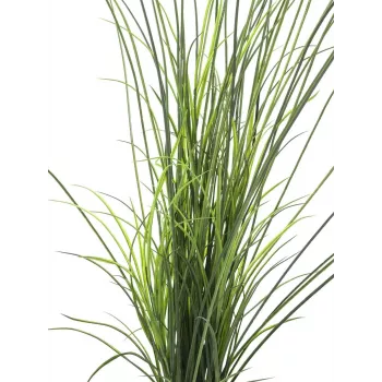 Erva de caniço artificial EUROPALMS, 145cm, verde/castanho, pré-envasada 82600229