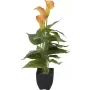 EUROPALMS Planta artificial Calla mini, amarelo-laranja, 43 cm 82540346