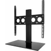 TechniSat Suporte de mesa universal TSAT para TV com base de vidro para televisores de 32-55 polegadas (2021/2787)