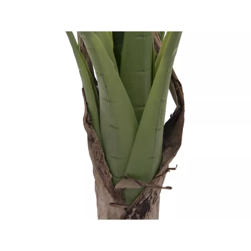 EUROPALMS Planta de bananeira artificial, 100cm, folhas verdes, vaso preto 82509503