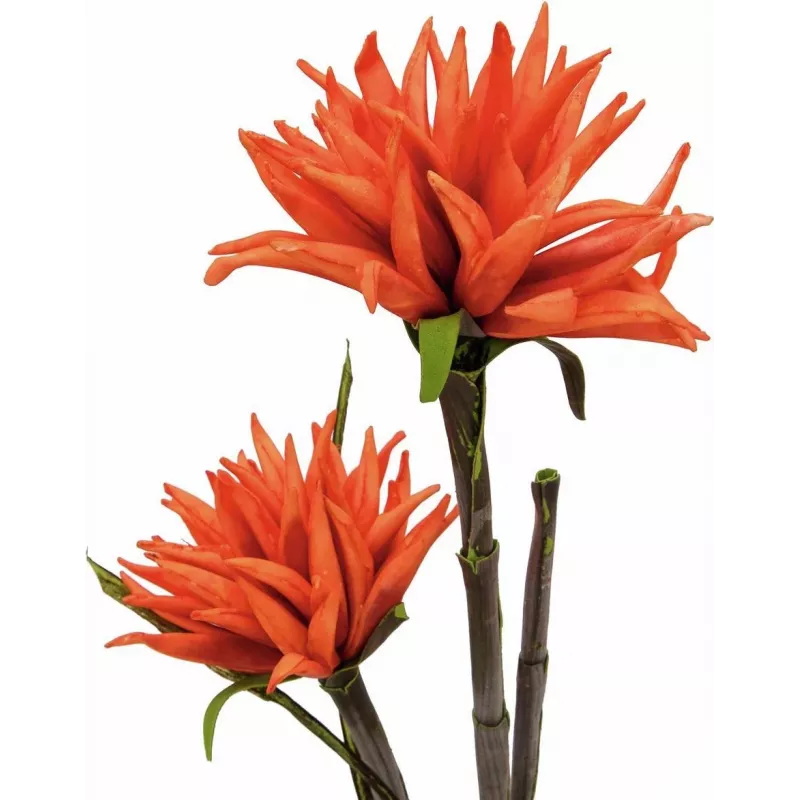 EUROPALMS Dália (EVA), planta artificial, laranja, 100cm (82532006)
