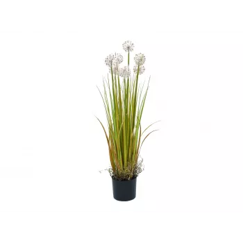 EUROPALMS Flor de dente-de-leão artificial, 107cm, branco 82600133