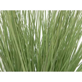 EUROPALMS Erva ornamental artificial, 65 cm, verde, vaso preto 82600145