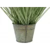 EUROPALMS Erva ornamental artificial, 65 cm, verde, vaso preto 82600145
