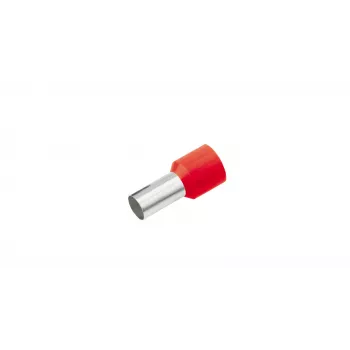 Cimco 187220 Terminal tubular parcialmente isolado 1,5 mm² vermelho, 100 unid.