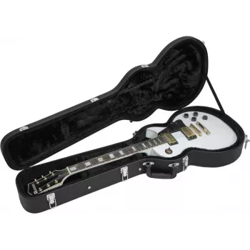 Dimavery Form-Case estojo rígido para guitarra elétrica LP, preto 26341023