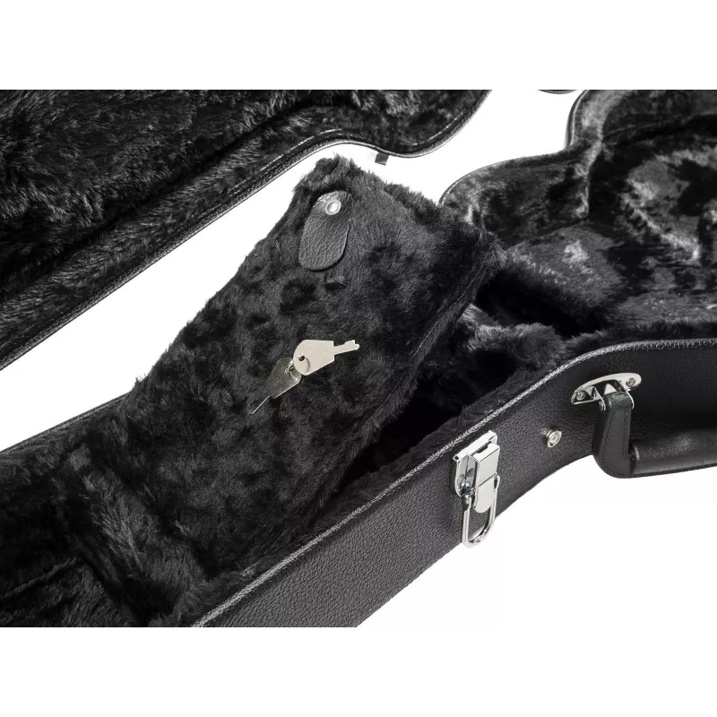 Dimavery Form-Case estojo rígido para guitarra elétrica LP, preto 26341023