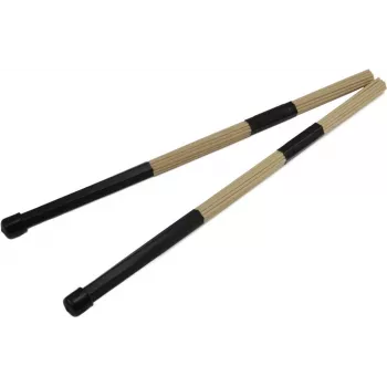 DIMAVERY DDS-Rods Varas de bateria em bordo, 19 varetas, punho de borracha, 405 mm, par 26070380