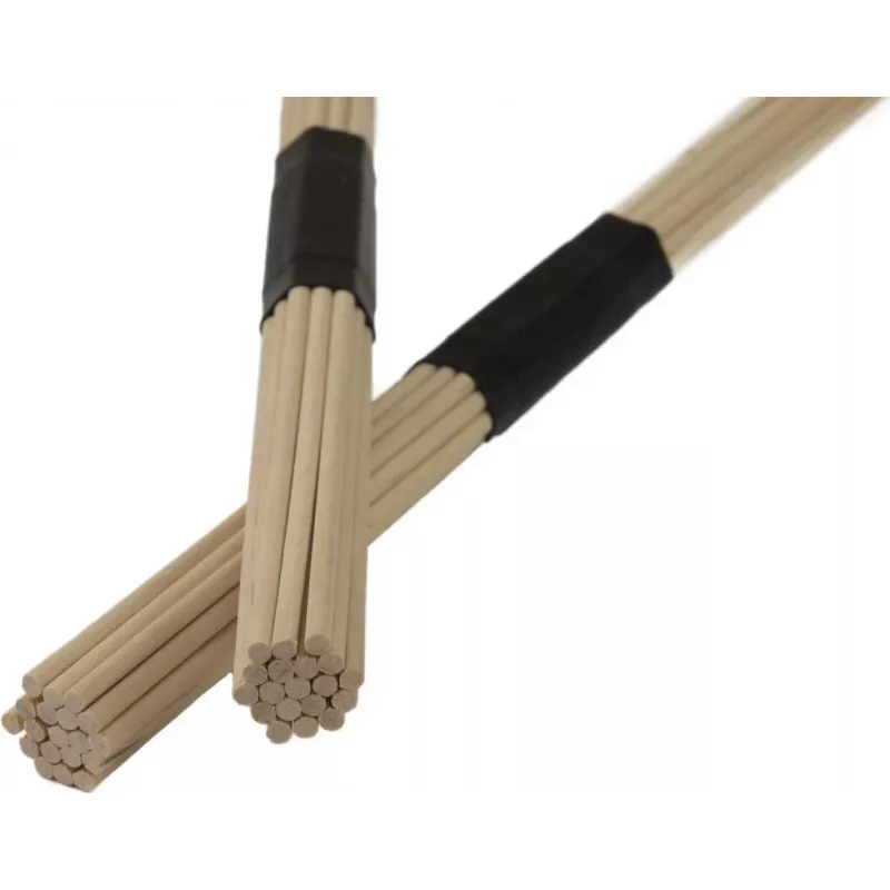 DIMAVERY DDS-Rods Varas de bateria em bordo, 19 varetas, punho de borracha, 405 mm, par 26070380