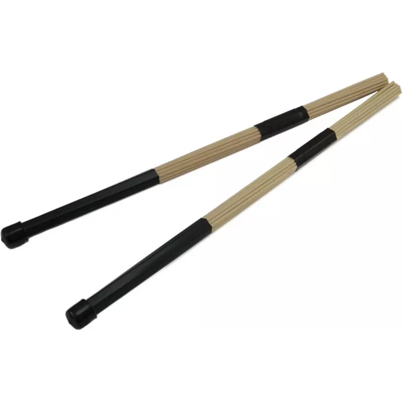 DIMAVERY DDS-Rods Varas de bateria em bordo, 19 varetas, punho de borracha, 405 mm, par 26070380