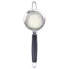 LURCH TANGO Passador de cozinha 9,5 cm, preto/prateado, passador fino de aço inoxidável com cabo de plástico 230240
