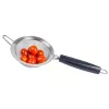 LURCH TANGO Passador de cozinha 9,5 cm, preto/prateado, passador fino de aço inoxidável com cabo de plástico 230240