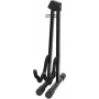 DIMAVERY Suporte de guitarra dobrável preto (26348047)