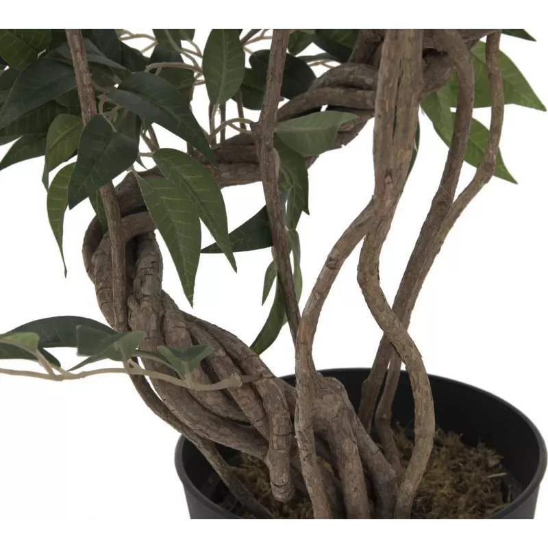 EUROPALMS Ficus Multi Spiral Trunk Planta artificial, 130cm 82806314
