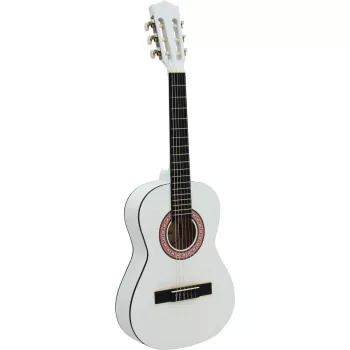 Dimavery AC-303 Guitarra de concerto 1/2 Branco - corpo em tília, escala 535 mm