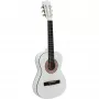 Dimavery AC-303 Guitarra de concerto 1/2 Branco - corpo em tília, escala 535 mm