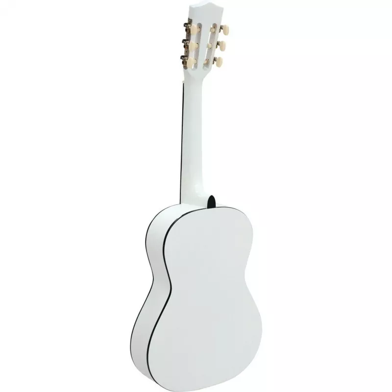 Dimavery AC-303 Guitarra de concerto 1/2 Branco - corpo em tília, escala 535 mm