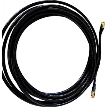 Wittenberg Antennen Cabo de antena 10 m ficha SMA para ficha SMA 50 Ohm cabo coaxial de baixa perda Preto 103484