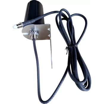 Wittenberg Antennen 5G LTE Antena omnidirecional, cabo de 2 m, conector fêmea FME, 50 Ohm, montagem em parede/mastro (Poly-103554)