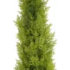 EUROPALMS Planta artificial cipreste Leyland, 120 cm, folhagem verde, vaso preto 82606964