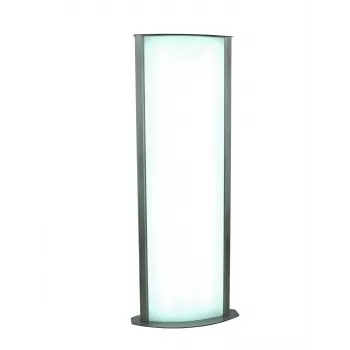 EUROPALMS Coluna informativa, grande, 200x80 cm, frente e verso, prateado 83331740
