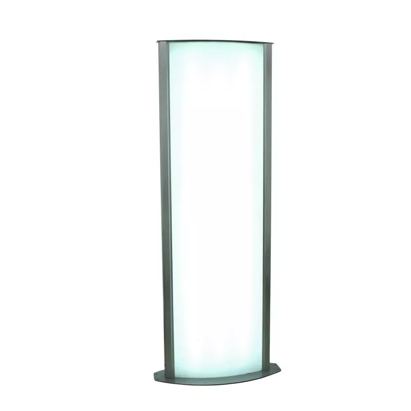 EUROPALMS Coluna informativa, grande, 200x80 cm, frente e verso, prateado 83331740