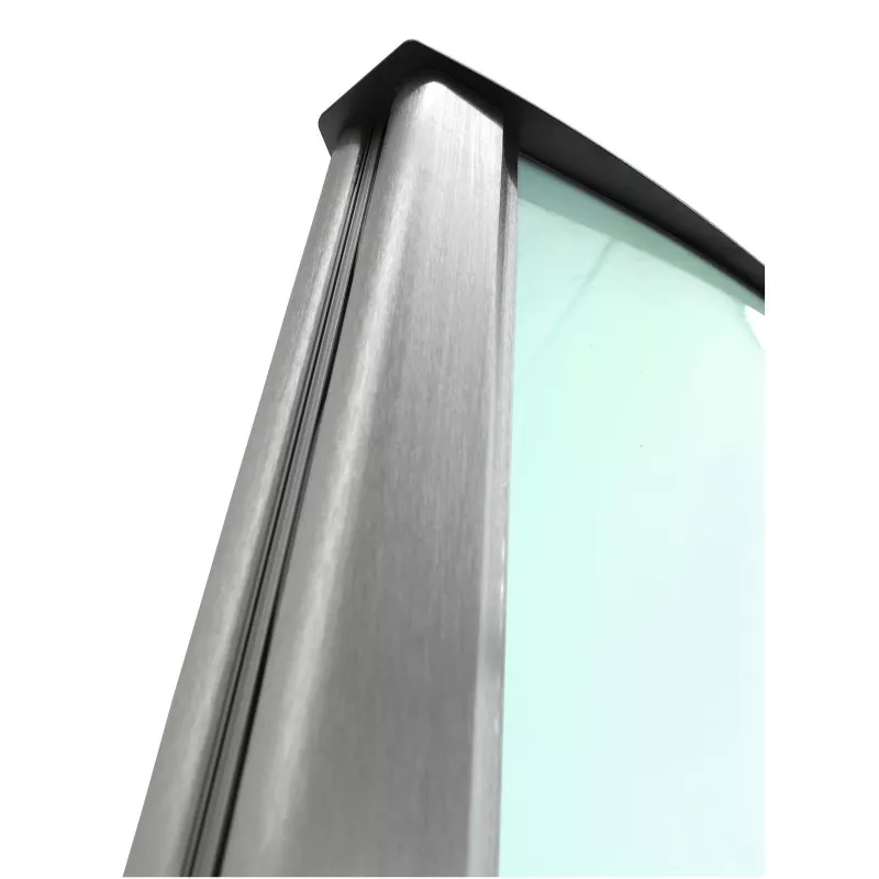 EUROPALMS Coluna informativa, grande, 200x80 cm, frente e verso, prateado 83331740