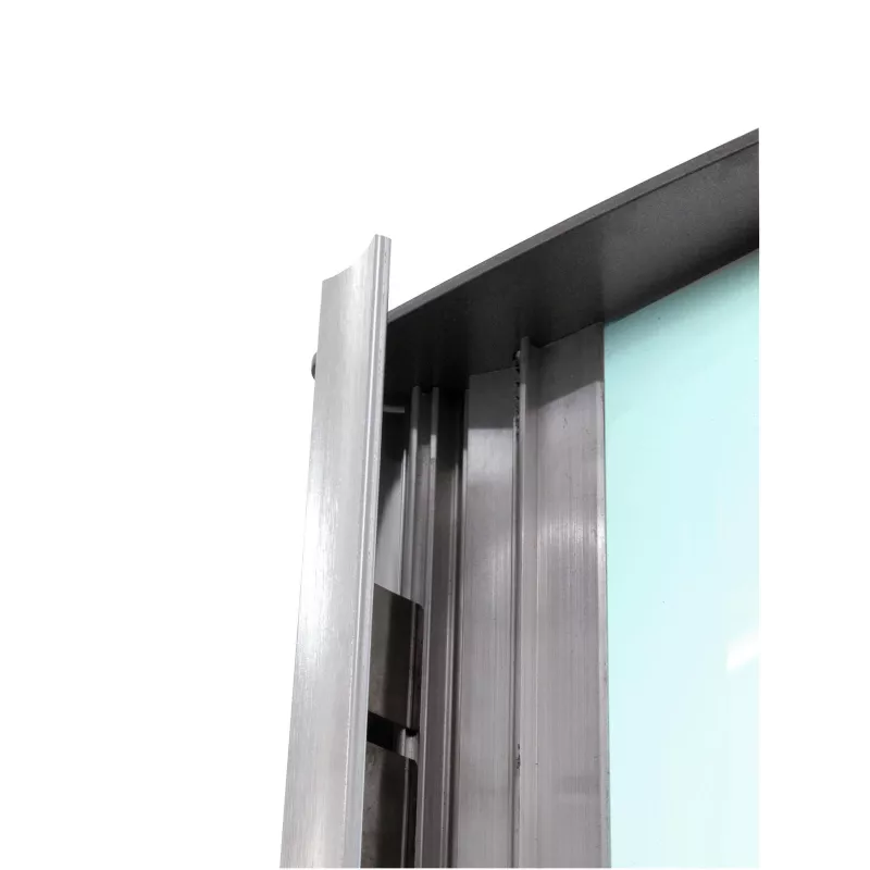 EUROPALMS Coluna informativa, grande, 200x80 cm, frente e verso, prateado 83331740
