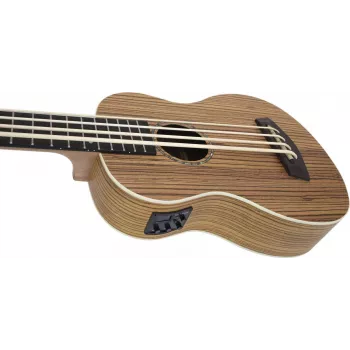 DIMAVERY UK-700 Baixo ukulele, Zebrawood 26255850