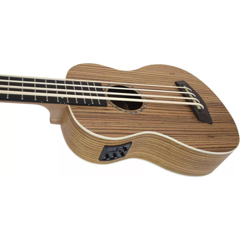 DIMAVERY UK-700 Baixo ukulele, Zebrawood 26255850