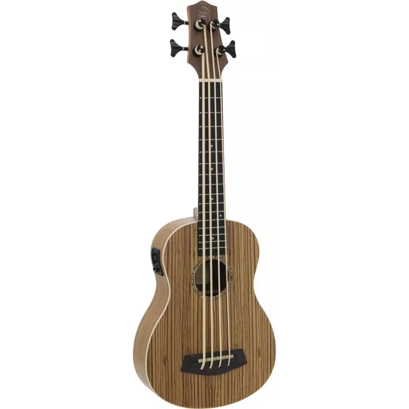 DIMAVERY UK-700 Baixo ukulele, Zebrawood 26255850