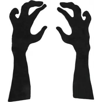 EUROPALMS Silhueta braços, 40 cm, Preto, polietileno, par (83505005)