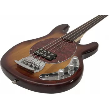 DIMAVERY MM-501 Baixo elétrico, fretless, tobacco 26222080