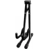 Dimavery Suporte de guitarra em A para guitarras acústicas, elétricas e baixos – aço dobrável com almofada de espuma, Preto 26348048