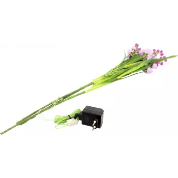 EUROPALMS Jarro-de-água conjunto de 3 com LEDs, Rosa, 85 cm 83330304