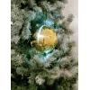 EUROPALMS Bola de neve LED 15 cm, dourado 83501245