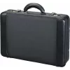 JÜSCHA ALASSIO Pasta para portátil com bolsa de portátil removível, expansível, fechos de combinação, Preto nylon/couro sintético (45039)