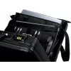 JÜSCHA ALASSIO Pasta para portátil com bolsa de portátil removível, expansível, fechos de combinação, Preto nylon/couro sintético (45039)
