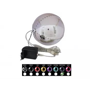 EUROPALMS Bola de Neve LED 15 cm, Azul-escuro 83501247