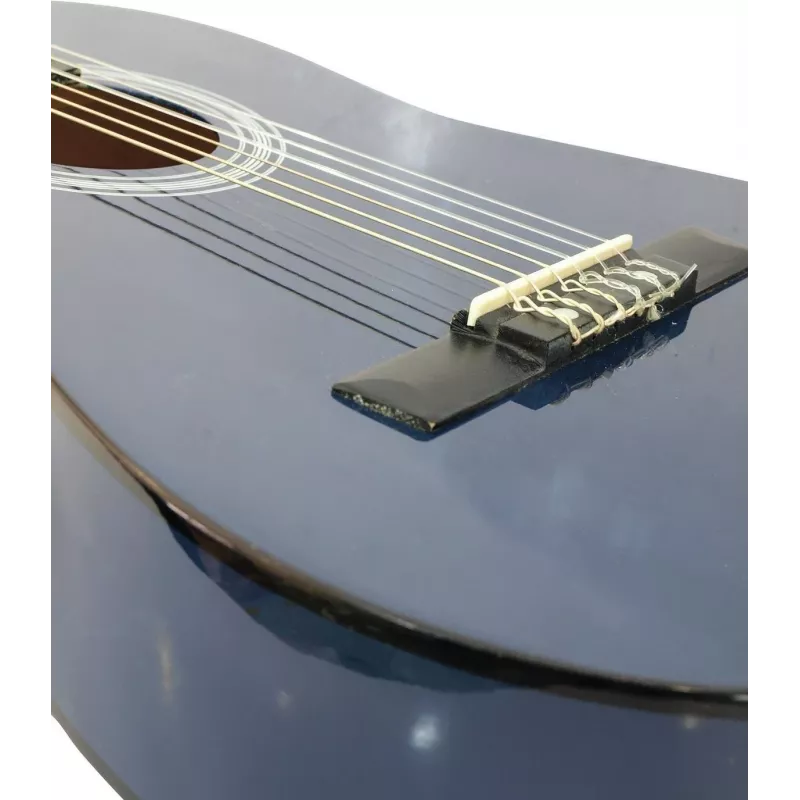 Dimavery AC-303 Guitarra Clássica Tamanho 1/2 Azul 535 mm Escala para Principiantes