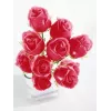 EUROPALMS Flor Artificial Crystal Rose, Borgonha, 81 cm 82600209