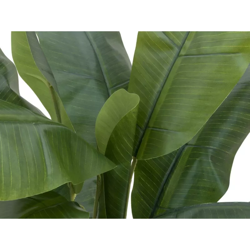 EUROPALMS Bananeira artificial, 120cm, folhas verdes realistas, vaso preto 82509537