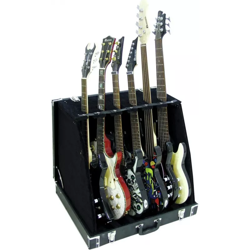 DIMAVERY suporte flightcase para 6 guitarras 26348130
