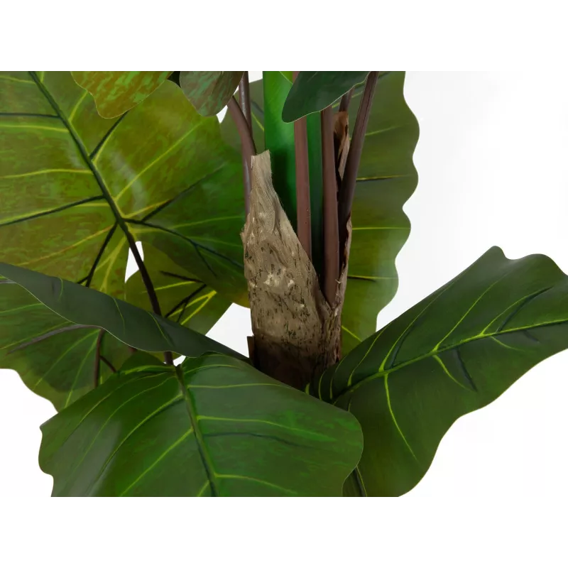 EUROPALMS Planta artificial Alocasia, 140 cm, verde, vaso preto 82508464