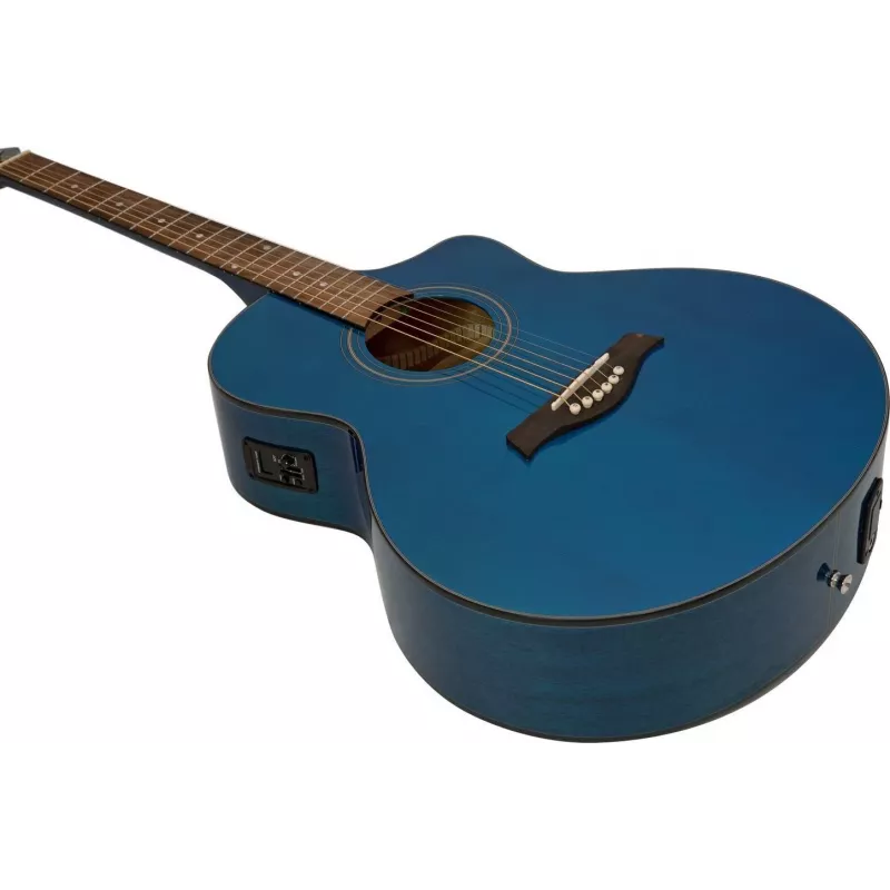 DIMAVERY STW-50 Guitarra acústica, azul 26245088