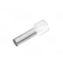 Cimco 187002 Terminal tubular parcialmente isolado, 0,5 mm², branco, 100 unid.