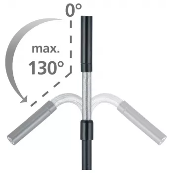 Laserliner ArcView Câmara de inspeção com sonda flexível de 9 mm, 640 x 480 píxeis, campo de visão de 67°, 100 cm de comprimento, preto/branco 082.214A