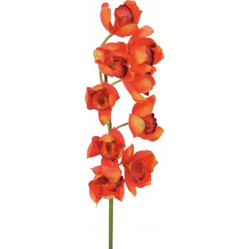 EUROPALMS Ramo de Cymbidium, artificial, vermelho, 90 cm (82530315)