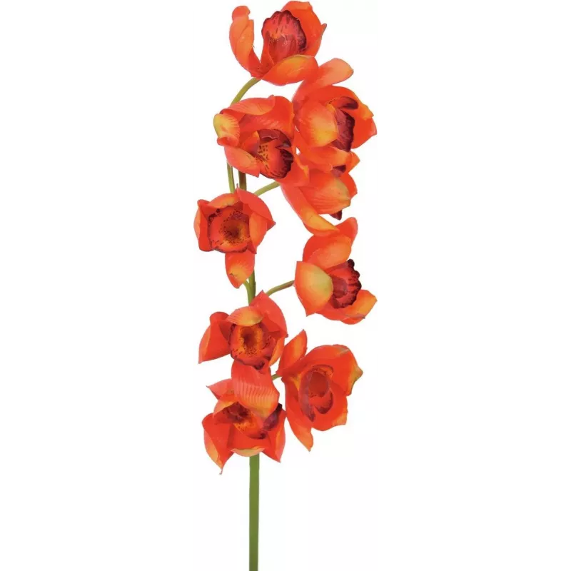EUROPALMS Ramo de Cymbidium, artificial, vermelho, 90 cm (82530315)