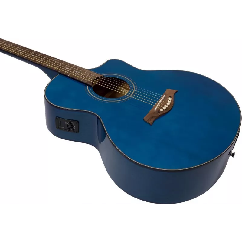 DIMAVERY STW-90 Guitarra acústica, Crystal Blue 26245083